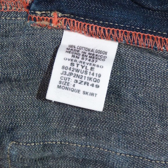 Denim Mini Skirt, Size 4 - Picture 3 of 3